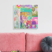 Bloemig Abstract 5 Canvasprint Canvas Afdruk (Insitu (Woonkamer))