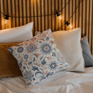 Bloemig Boheems Design – Levendig Boho Stijl Kussen