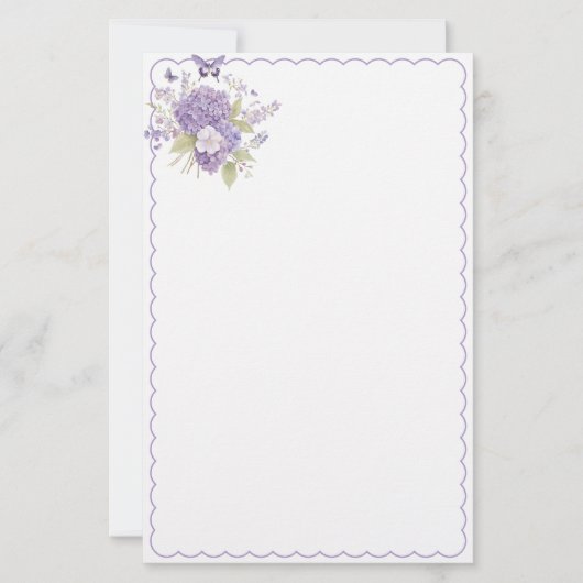 Bloemig briefpapier (Voorkant)