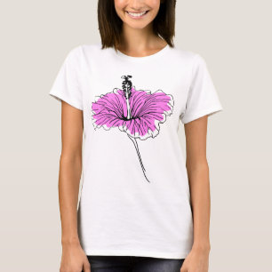 Bloemig en roze t-shirt