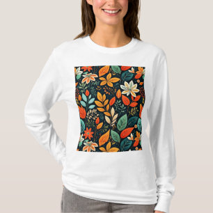 Bloemig Exotisch Bloemenpatroon T-shirt