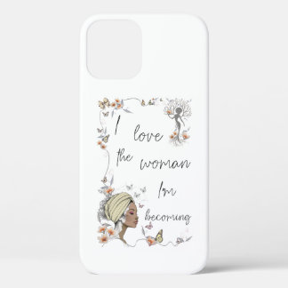 Bloemig geschenk voor vrouwen die zichzelf liefheb iPhone 12 hoesje