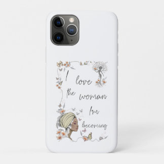 Bloemig geschenk voor vrouwen die zichzelf liefheb iPhone 11 pro hoesje