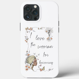 Bloemig geschenk voor vrouwen die zichzelf liefheb iPhone 13 pro max hoesje