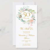 Bloemig Huwelijksbelofte Vernieuwing Jaarprogramma (Voorkant)