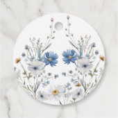 Bloemig iets blauw voor ik het doe Bruidsdouche Bedankjes Labels (Achterkant)