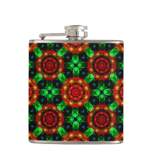 Bloemig modern boho elegant abstract patroon #504 heupfles