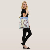 bloemig Monogram K Draagtas (Op model)