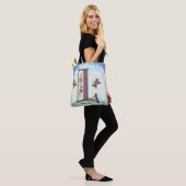 bloemig Monogram L Draagtas (Op model)