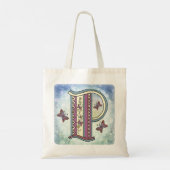 bloemig Monogram P Tote Bag (Achterkant)