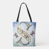 bloemig Monogram S Draagtas (Achterkant)