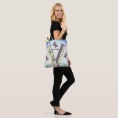 bloemig Monogram V Draagtas (Op model)
