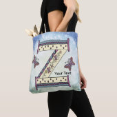 bloemig Monogram Z Draagtas (Dichtbij)