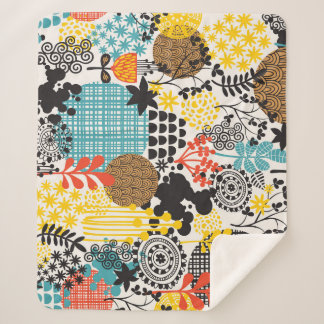  bloemig: naadloze grasachtergrond sherpa deken