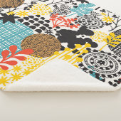  bloemig: naadloze grasachtergrond sherpa deken (3/4)