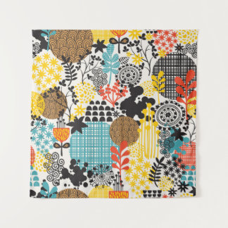  bloemig: naadloze grasachtergrond wandkleed