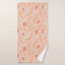 Bloemig patroon badhanddoek