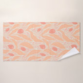 Bloemig patroon badhanddoek (Badhanddoek)