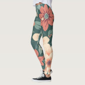 Bloemig patroon legging (Links)