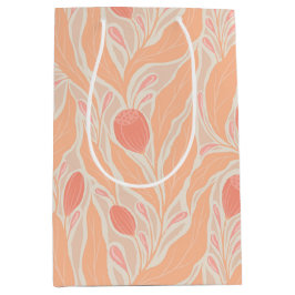 Bloemig patroon medium cadeauzakje