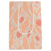 Bloemig patroon medium cadeauzakje (Achterkant)