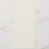 Bloemig Persoonlijk Huwelijksmenu Menu (Achterkant)