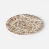  bloemig Perzisch tapijtpatroon Papieren Bordje (Gekanteld)