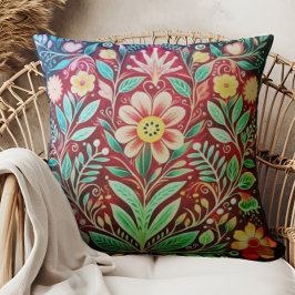 Bloemig rood Sierkussen