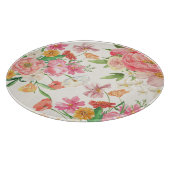  bloemig Roze bloemetjes keukendecor Snijplank (Hoek)