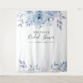 Bloemig Sering Bruidsdouche Fotocabine Achtergrond Wandkleed (Voorkant)