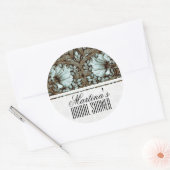  bloemig Vrijgezellenfeest Ronde Sticker (Envelop)