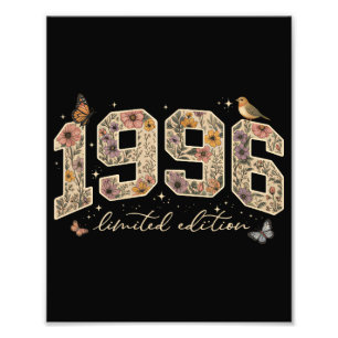 Bloemige 30e verjaardag Limited Edition 1996 Foto Afdruk