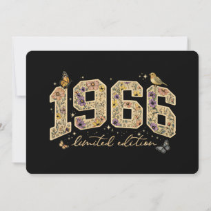 Bloemige 60e verjaardag Limited Edition 1966 Kaart