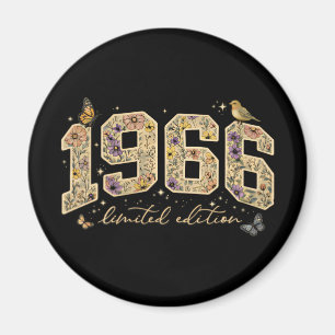 Bloemige 60e verjaardag Limited Edition 1966 Magneet