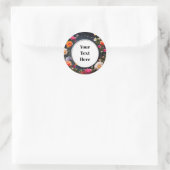 Bloemige Aanpasbare Sticker Feesten/Huwelijken (Tas)