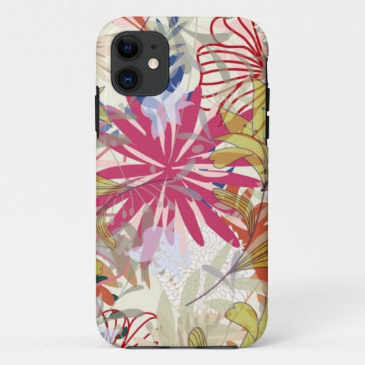 Bloemige achtergrond 6 Case-Mate iPhone case (Achterkant)