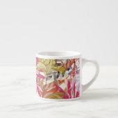 Bloemige achtergrond 6 espresso kop (Rechts)