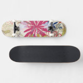 Bloemige achtergrond 6 skateboard (Horizontaal)
