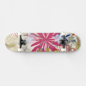 Bloemige achtergrond 6 skateboard (Horizontaal)