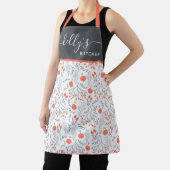 Bloemige All-Over Print Keuken Schort (Insitu)