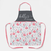 Bloemige All-Over Print Schort (Voorkant)