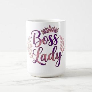 Bloemige Baas Dame Koffiemok