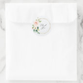 Bloemige bedank envelope zegels feeststickers (Tas)