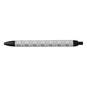 Bloemige bloem pastel kleur tuin natuur liefhebber zwarte inkt pen
