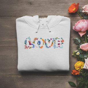 Bloemige Bloesem Liefde Botanische Bloem Hart Hoodie