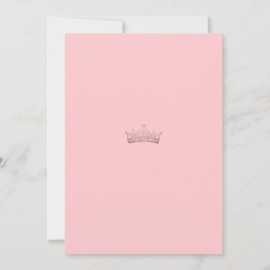 Bloemige Blush Roze Quinceañera Uitnodiging (Achterkant)