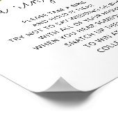 Bloemige blush 'trouwer' spel poster (Hoek)