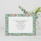 Bloemige botanische allround algemene party kaart (Staand voorkant)