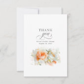 Bloemige botanische herfst bruidsdouche bedankt (Voorkant)