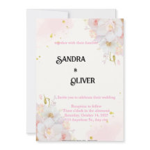 Bloemige botanische uitnodiging